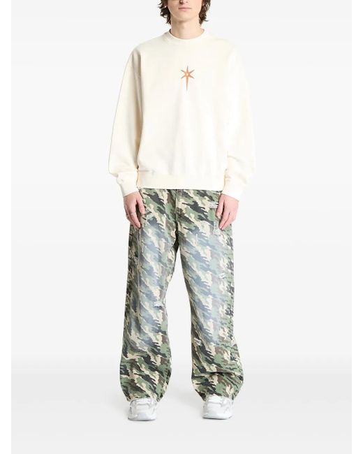 Marcelo Burlon White Cotton Sweatshirt for men
