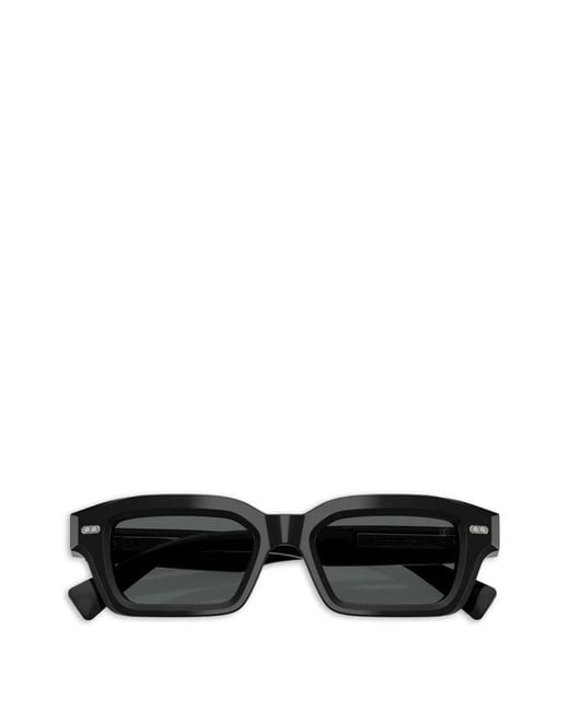 Brunello Cucinelli Black Rectangle-Frame Sunglasses