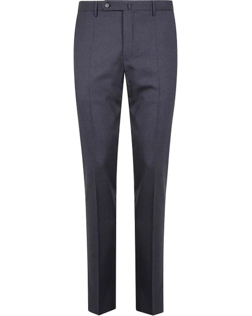 Incotex Blue Tailored Trousers for men