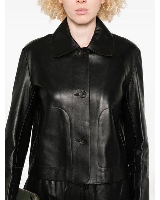 Arma Black Emy Leather Jacket