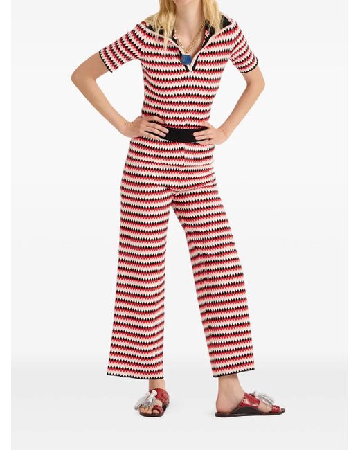 LaDoubleJ Red Checkers Pants