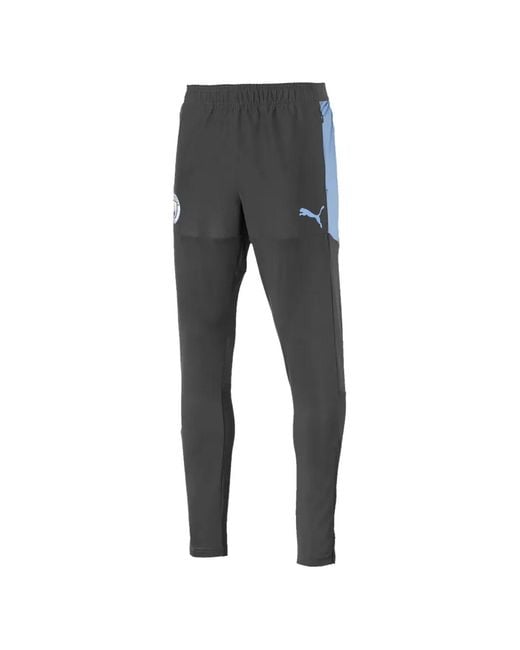 PUMA Gray Mcfc Stadium Track Pants for men