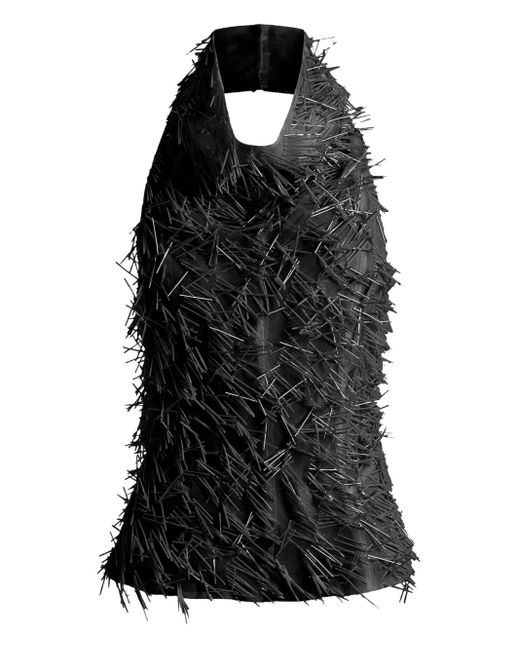 16Arlington Black Osma Sequinned Top