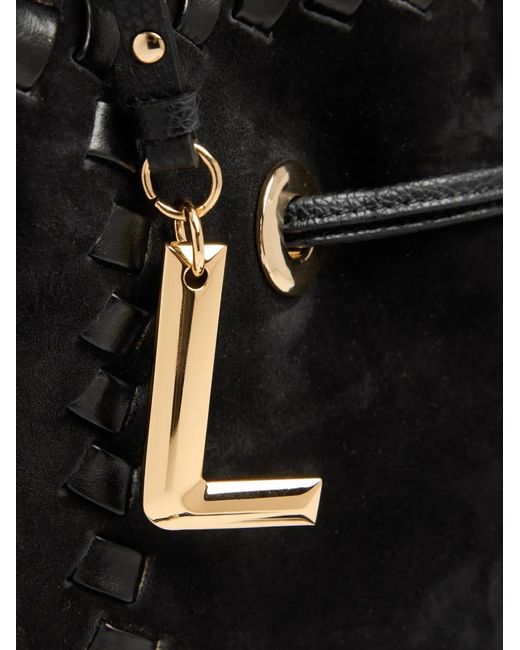 Lancel Black Sac Seau Premier Flirt Médium En Cuir
