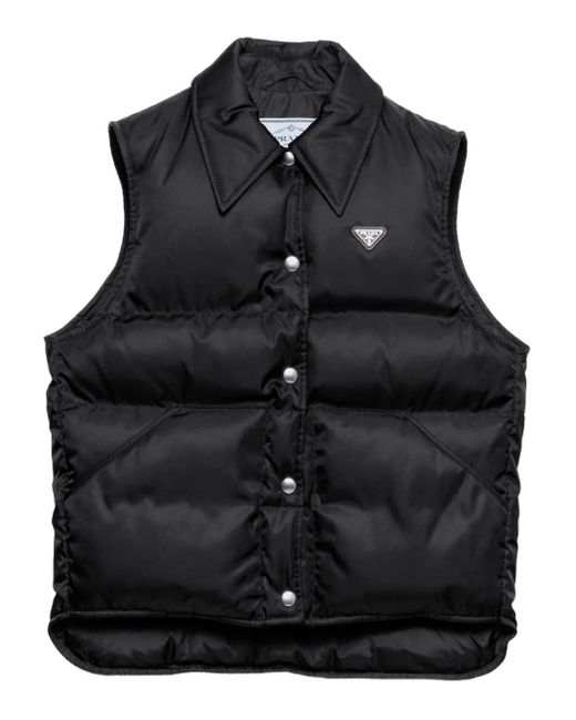Prada Black Down-Filled Re-Nylon Gilet