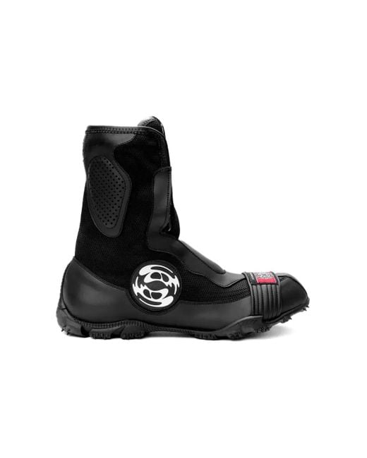 Anfibi Con Inserti di Rombaut in Black
