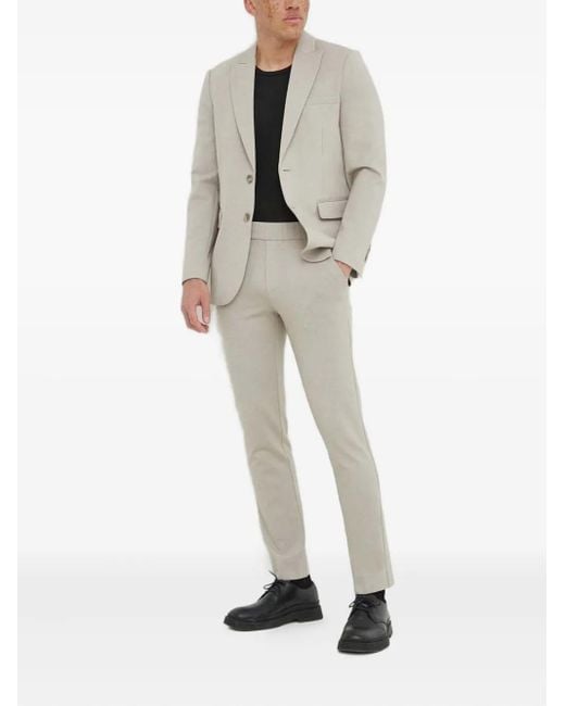 Bruuns Bazaar White Laybbfranco Two-Button Suit Jacket for men