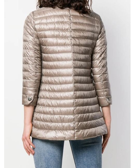 Herno Gray Quilted Coat