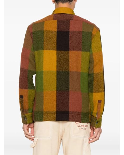 Xacus Green Check Pocket Jacket for men