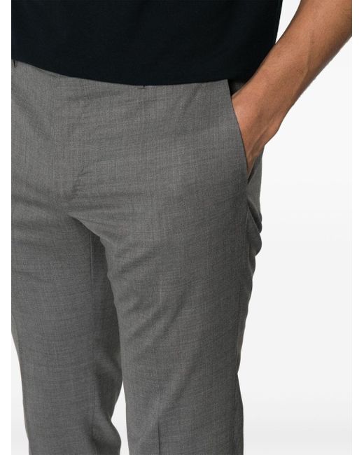 Incotex Gray Slim-fit Virgin Wool Trousers for men