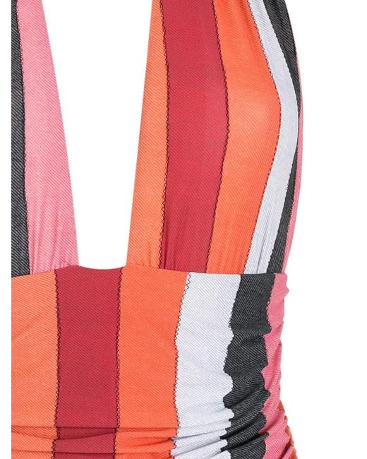 Amir Slama Badpak Met Colourblocking in het Multicolor