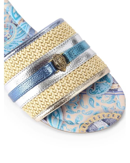 Sandali Soundback Con Suola Piatta di Kurt Geiger in White