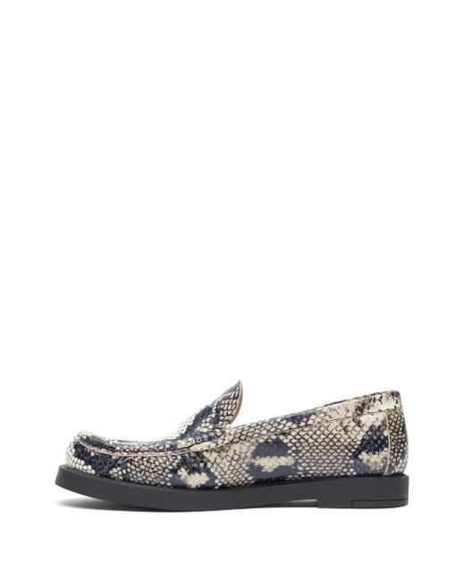 Stuart Weitzman Gray Blake Loafers