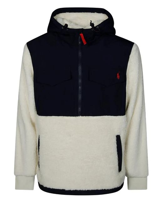 Polo Ralph Lauren Blue Logo-Detail Hoodie for men