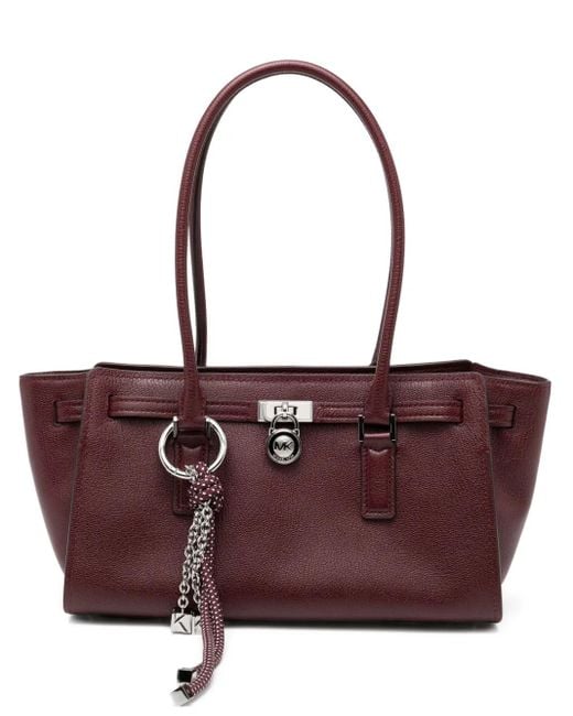 Michael Kors Purple Kleine Hamilton Handtasche