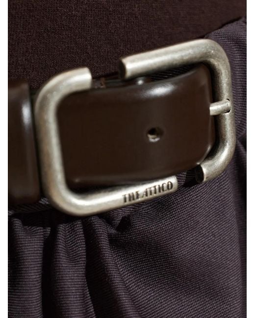 The Attico Purple Dark Mini Dress