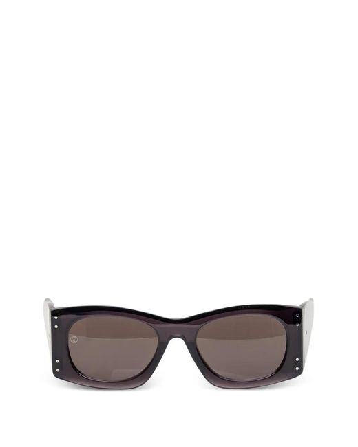 Ottomania Gray 4 Cerniere Rectangle-Frame Sunglasses