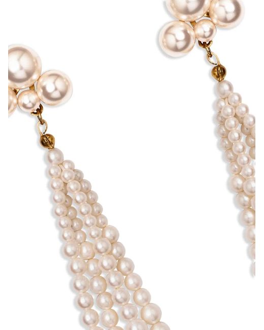 Jennifer Behr White Charlena Earrings