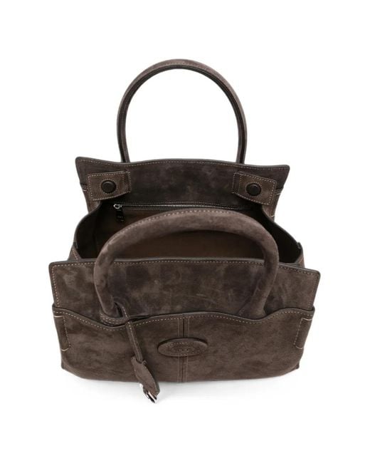Tod's Brown Di Suede Tote Bag