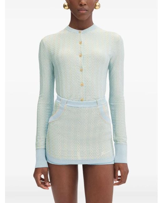 Jacquemus Button-Up Vest in het Blue