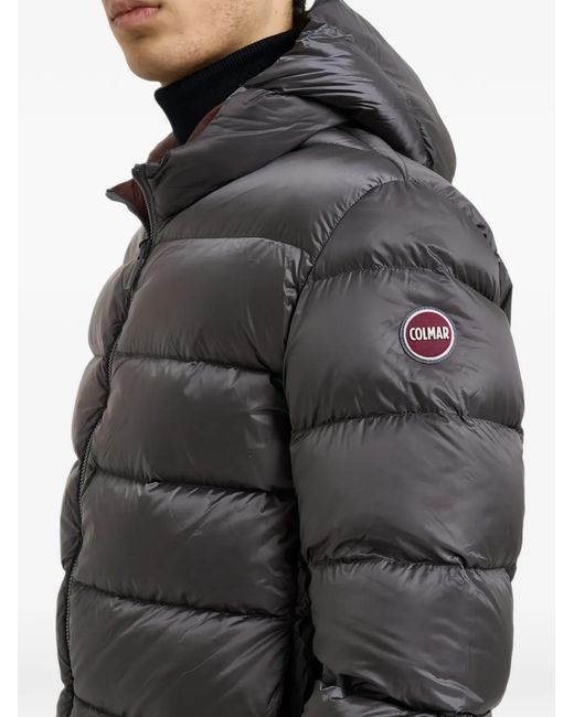 Colmar Black Padded Hooded Jacket for men