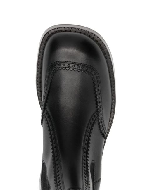 Alexander McQueen Black 30Mm Leather Boots for men