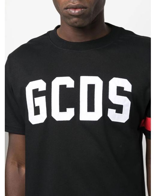 Gcds Black Printed T-Shirt for men