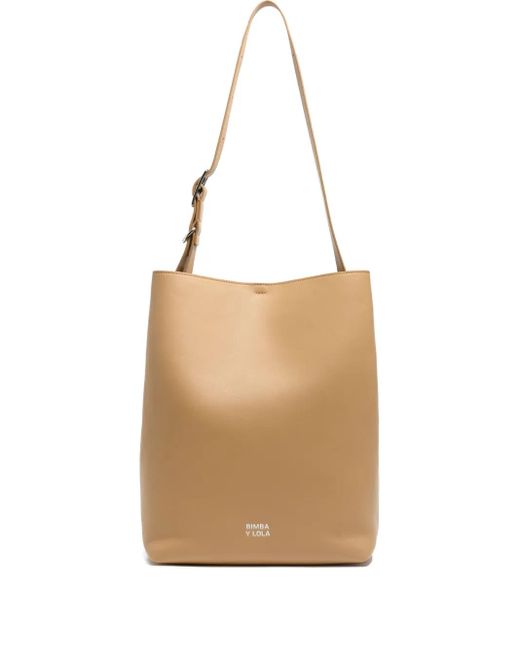 Bimba Y Lola Natural Große Carlino Schultertasche