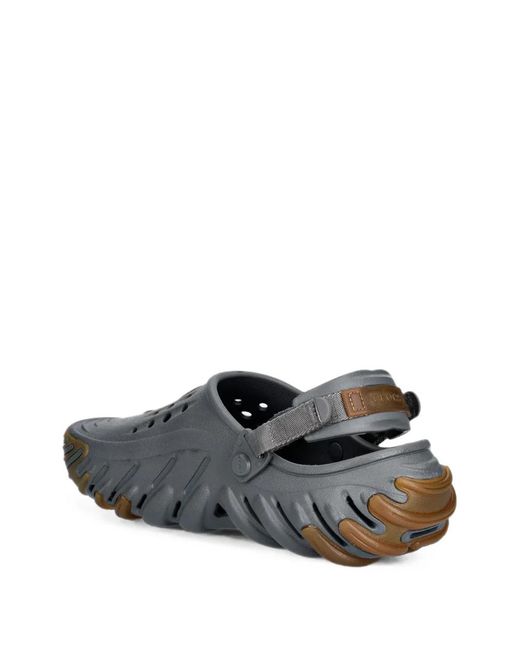 CROCSTM Gray Echo Gum Ro Perforated Slingback Clogs for men