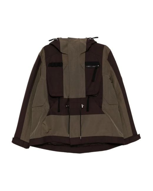 メンズ Sacai パネル ジャケット Brown