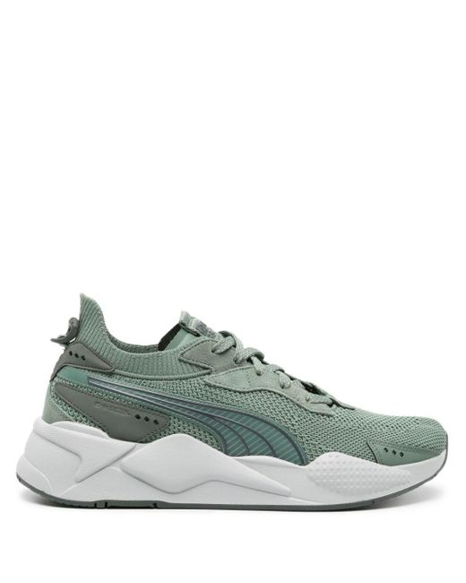 PUMA Green Rs-xk Knitted Sneakers