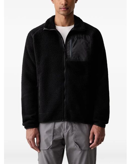Helly Hansen Black Panorama Zip-Up Fleece Sweatshirt for men