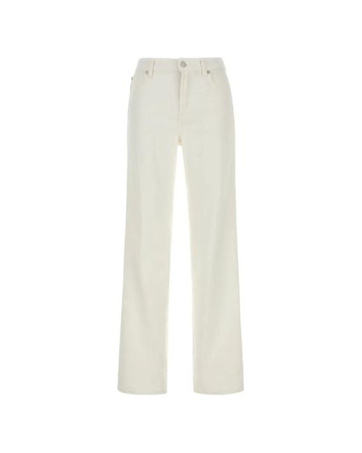 Vaqueros Rectos Stovepipe Seven7 de color White