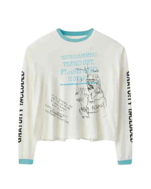 Stadium Goods Blue Graphic-Print Long-Sleeve T-Shirt for men