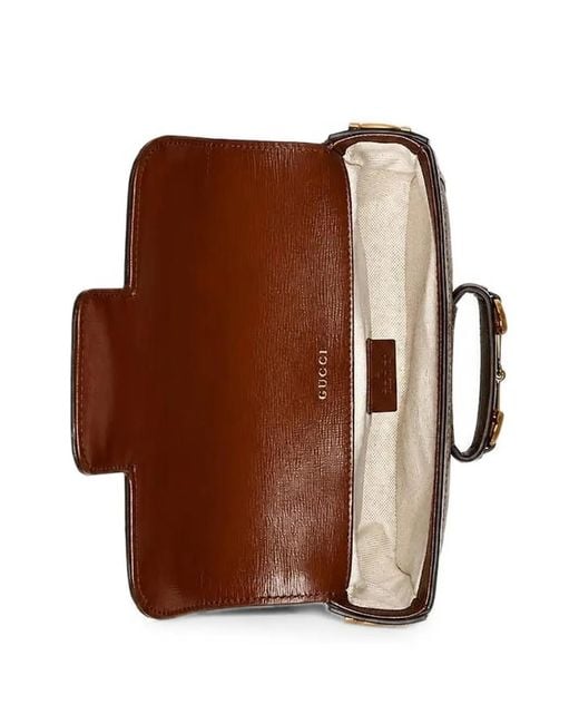 Gucci Brown Small Horsebit 1955 Shoulder Bag