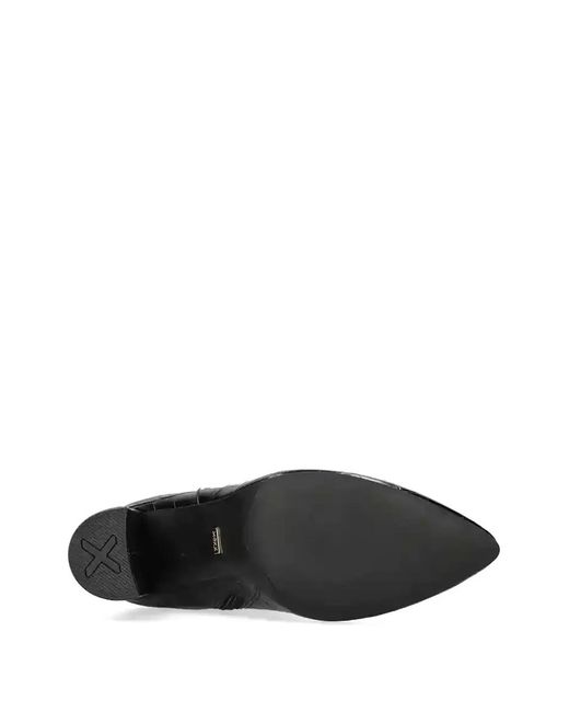 Mexx Black Krystal Indy Pointed Block-Heel Boots