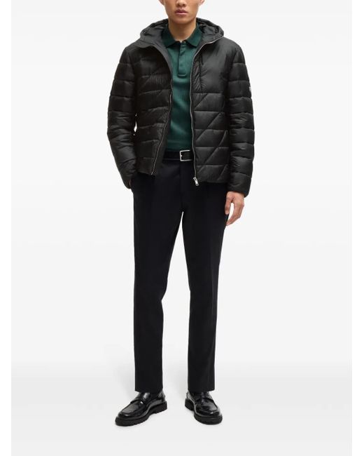 Boss Black Water-Repellent Padded Jacket for men