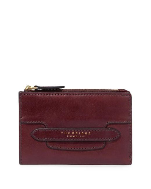 The Bridge Purple Leather Wallet