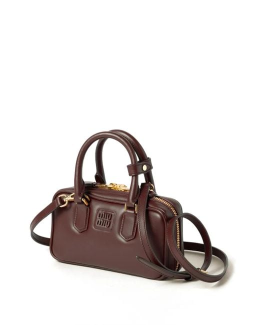 Miu Miu Brown Arcadie Tote Bag