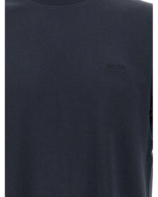 Boss Blue Crew-Neck T-Shirt for men