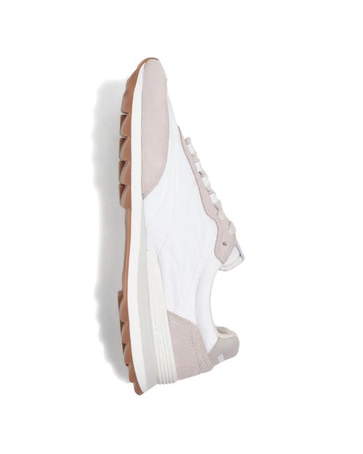 Bimba Y Lola White Panelled Lace-Up Sneakers