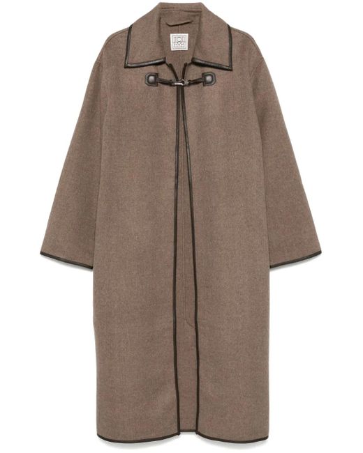 Totême  Brown Mélange-Effect Coat