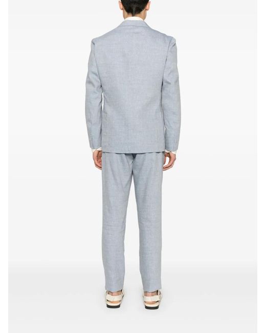 Eleventy Blue Single-Breasted Suit for men