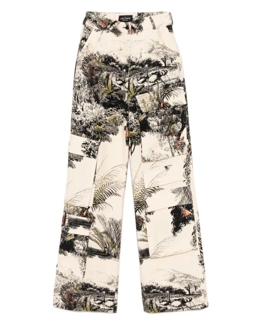 Isabel Sanchis Natural Landscape Print Cargo Pants