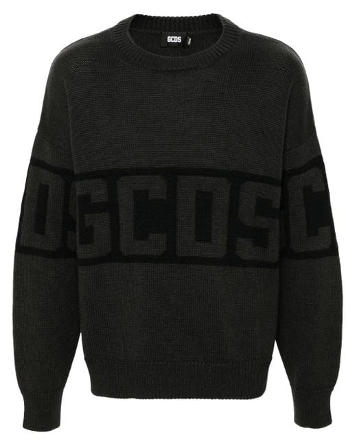 Pull À Bande Logo Gcds en coloris Black