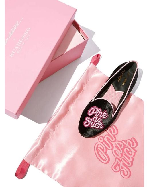 Scarosso Black Brian Atwood Lady Nolita Slippers