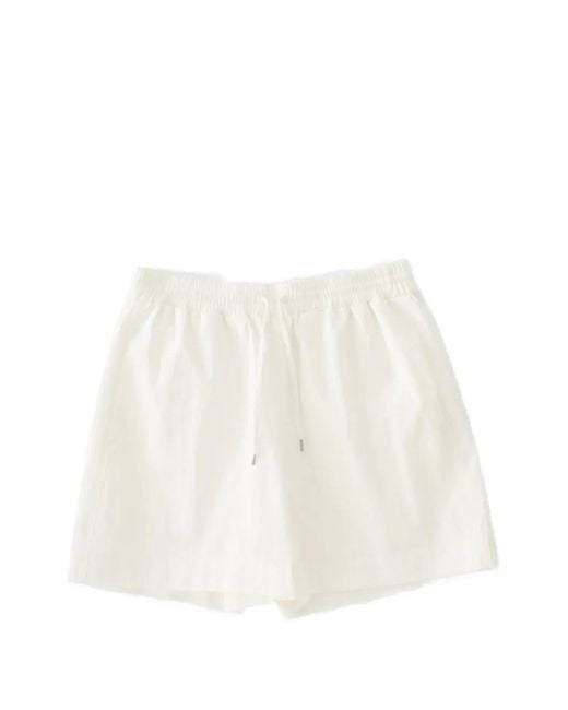 Studio Nicholson White Karya Drawstring-Fastening Shorts