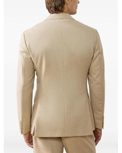 Ralph Lauren Natural Kent Peak-Lapels Double-Breasted Blazer for men