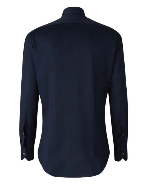 Fray Blue Sleek Button-Up Shirt for men
