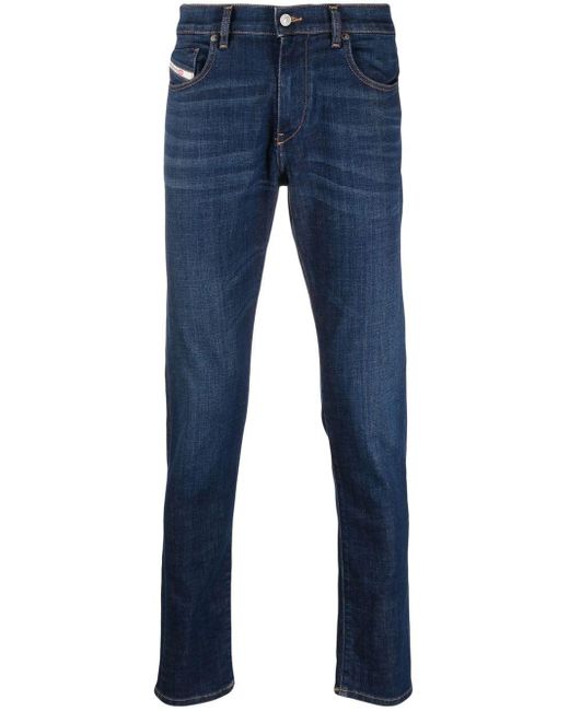 Heren Kleding voor voor Jeans voor Tapered jeans DIESEL Denim Jeans Met Toelopende Pijpen in het Blauw voor heren 